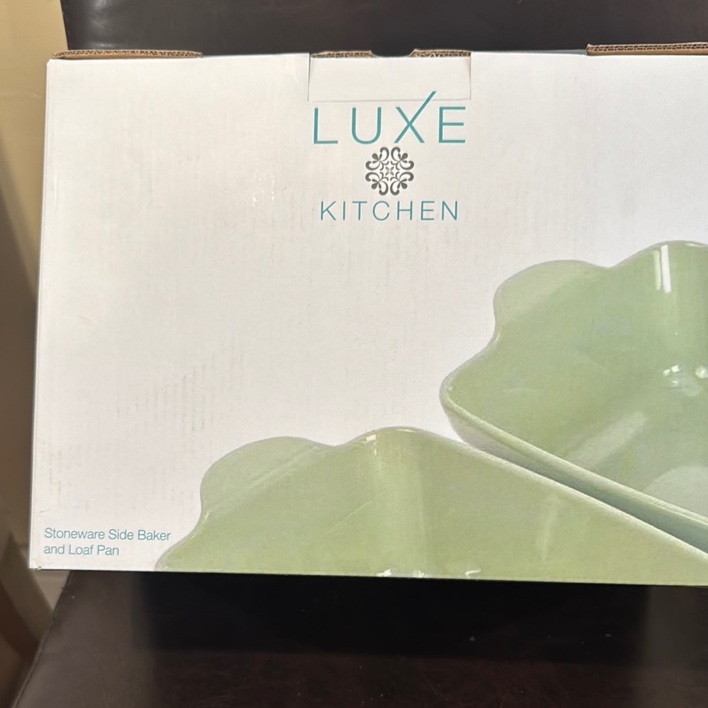 Green Stoneware Baker and Loaf Pan